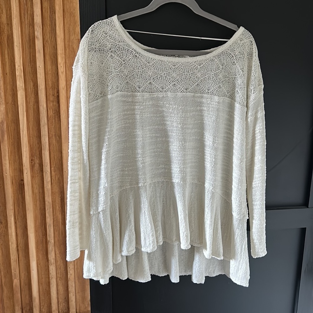 Free People Kristobel Babydoll Peplum‎ Tunic Top. Size S - Picture 2 of 10